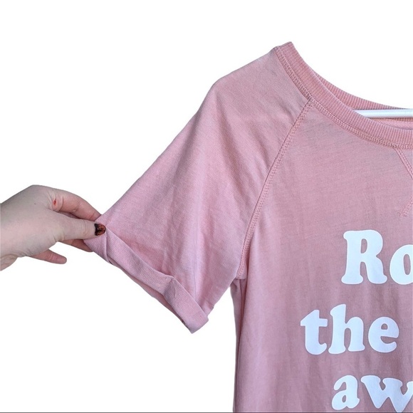 Grayson Threads Pink Blush Rose The Day Away Graphic T-Shirt Size Extra Small - Picture 4 of 15